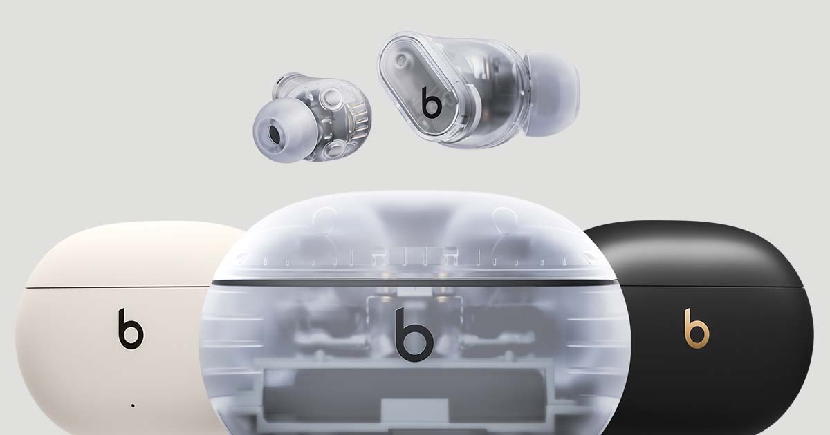 Beats Studio Buds +  True Wireless Earbuds, Noise Cancelling - Transparent