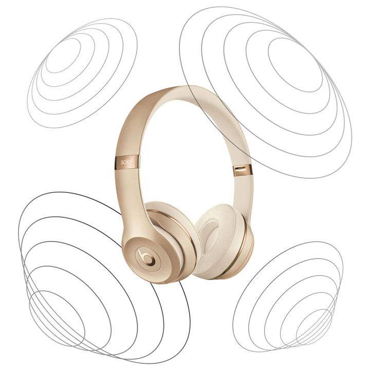 Solo³ Wireless - Everyday On-Ear Headphones - Beats - Gold
