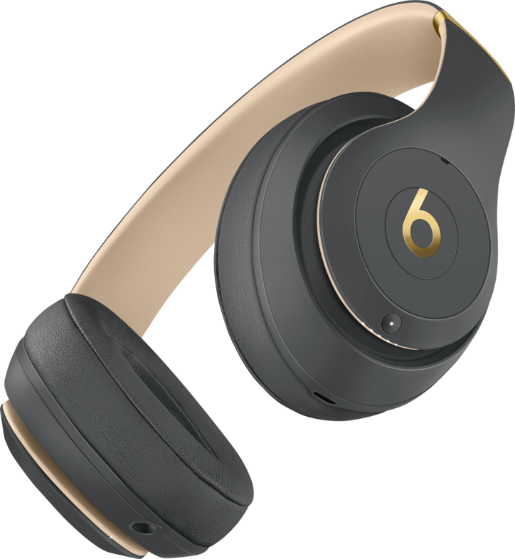 gold and black wireless beats