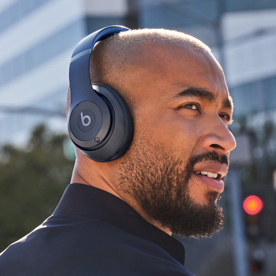 Studio Beats Cancelling Navy Premium - - Noise Pro Headphones Wireless